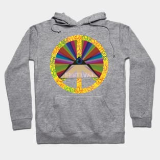 Music Festival  - Peace Symbol Hoodie